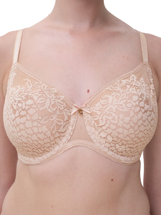 Maris Lace Full Coverage Unlined Bra - Nude Blush