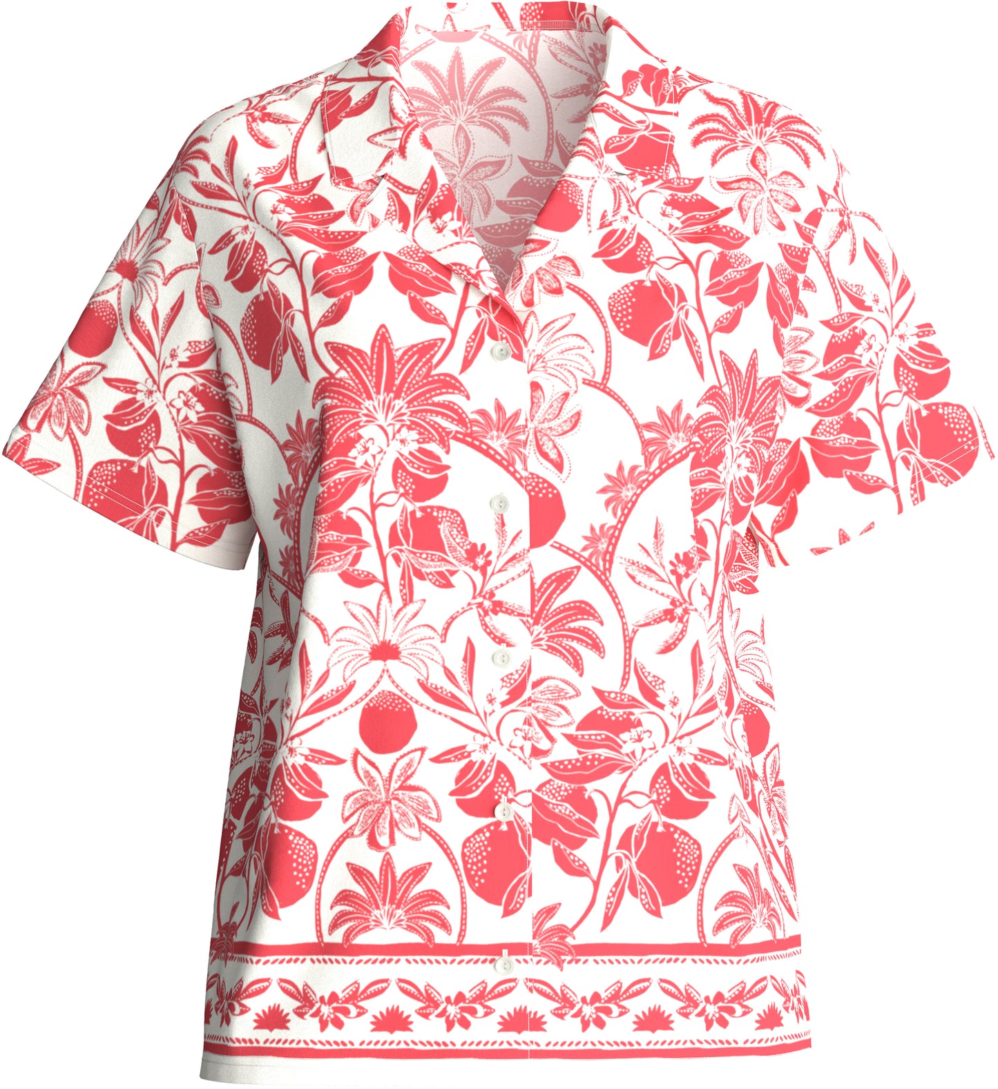 Short-sleeved Shirt with Buttons