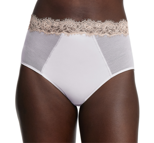 Entice High Waisted Brief - White