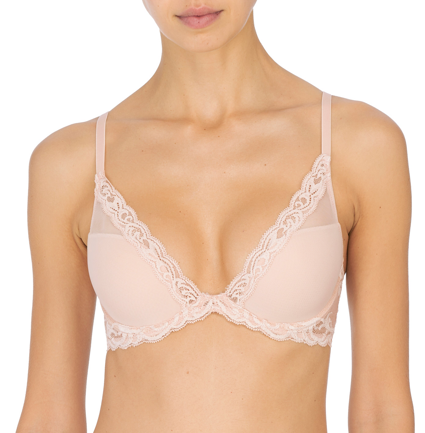 Feathers Contour Plunge - Cameo Rose