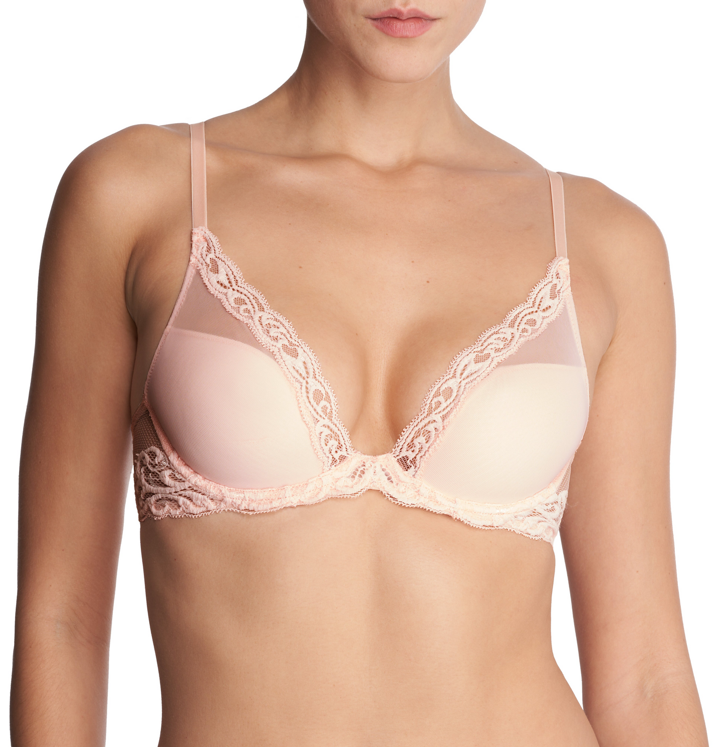 Feathers Contour Plunge - Seashell