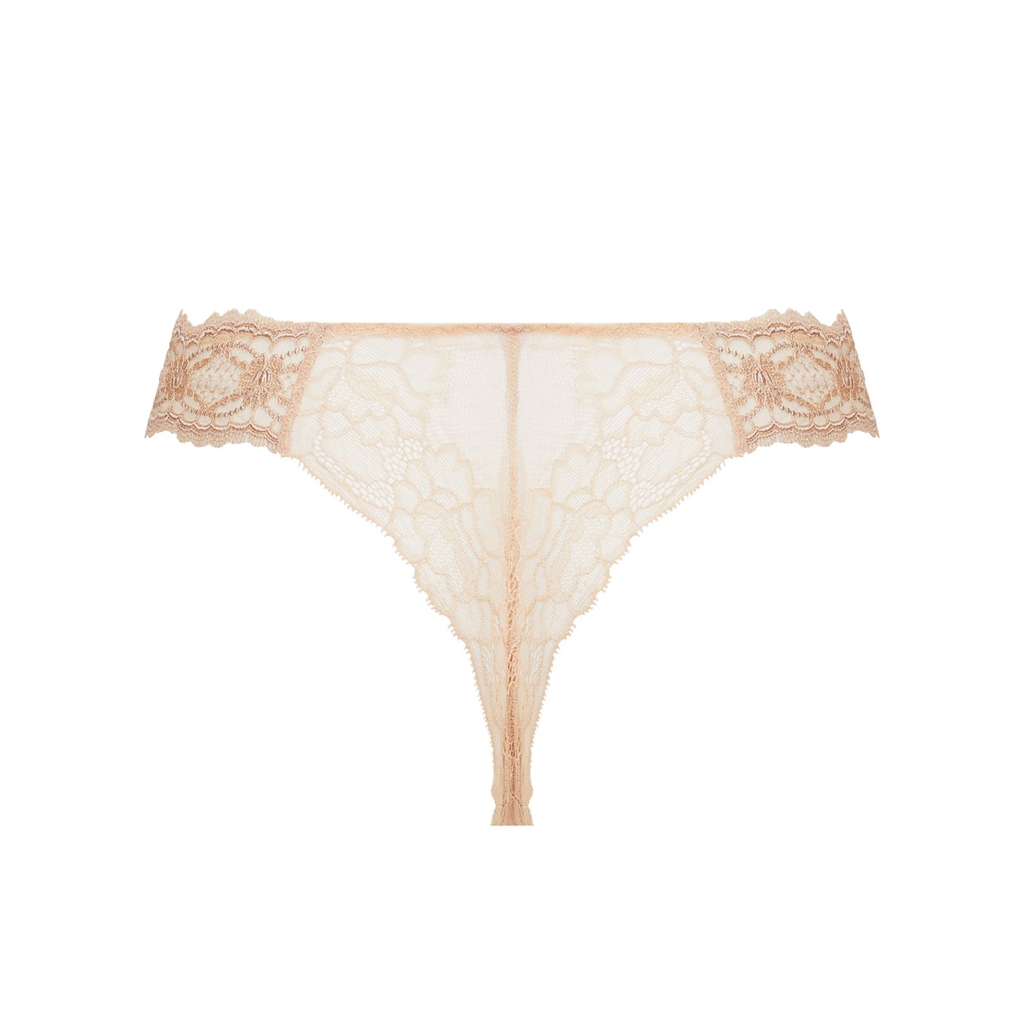 Lace thong on a white background