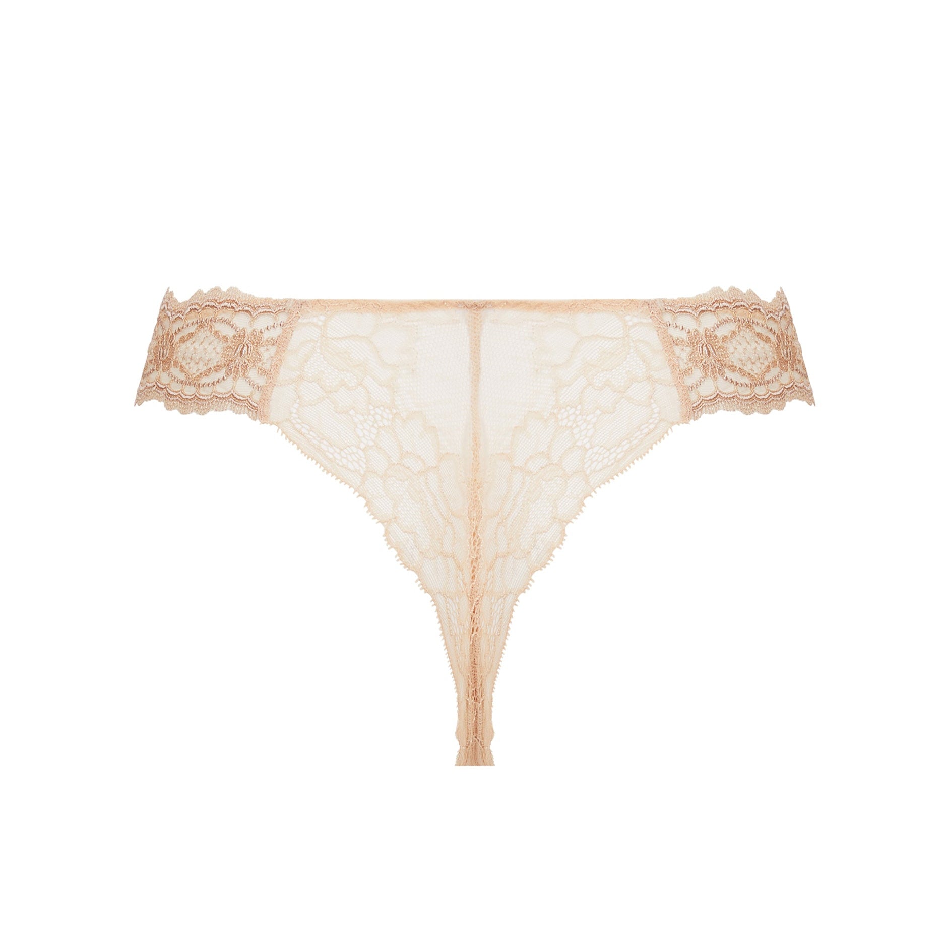 Lace thong on a white background