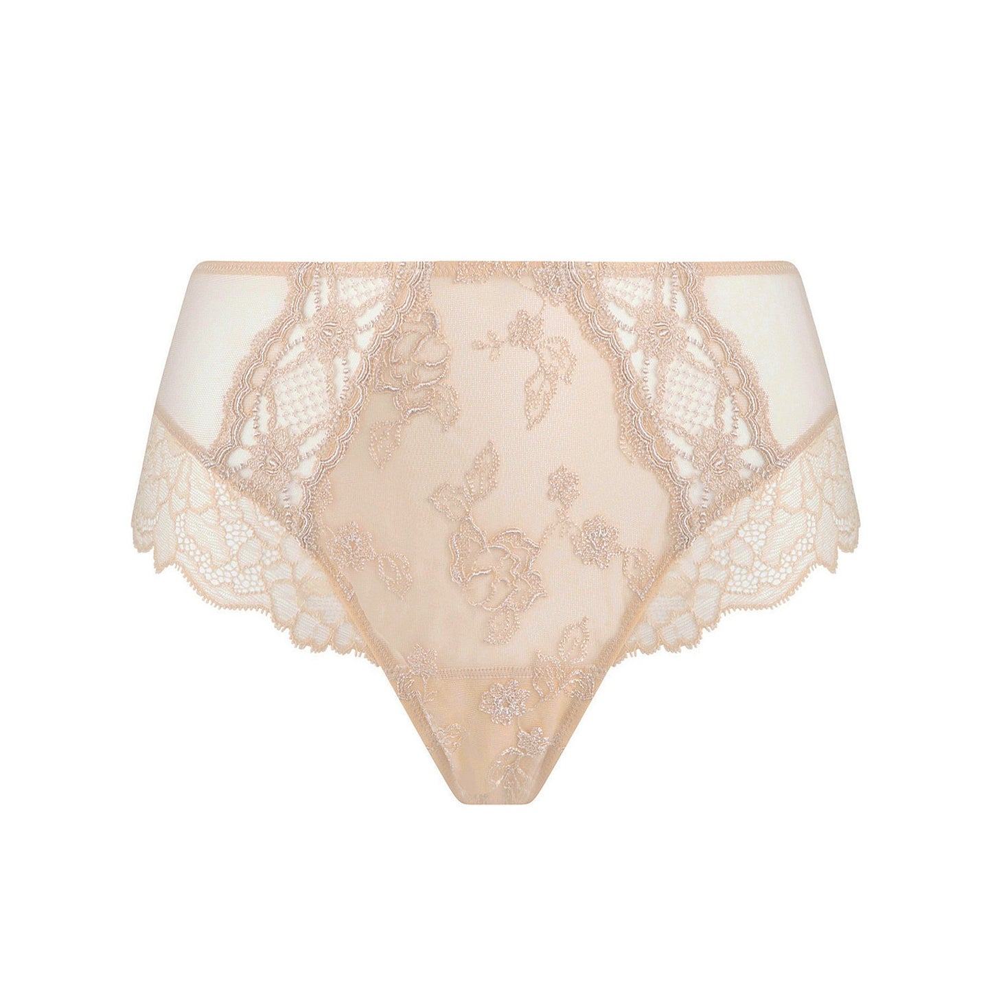 Lace underwear on a white background