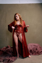 Load image into Gallery viewer, Maxi Robe- Ruby Wine/ Almond
