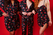 Load image into Gallery viewer, SALE - Velvet Roses - Short Robe
