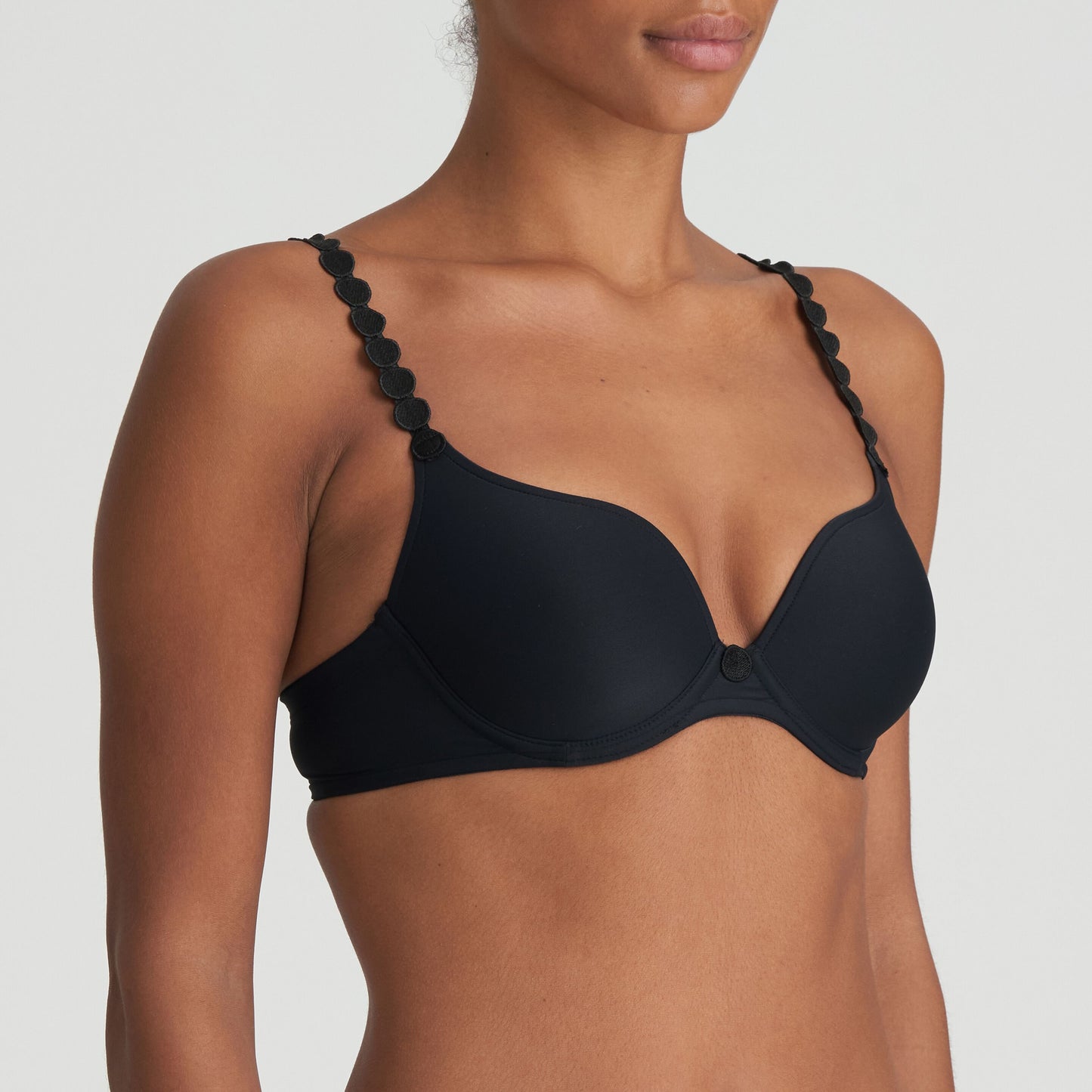 Tom Padded Heartshape Bra - Charcoal