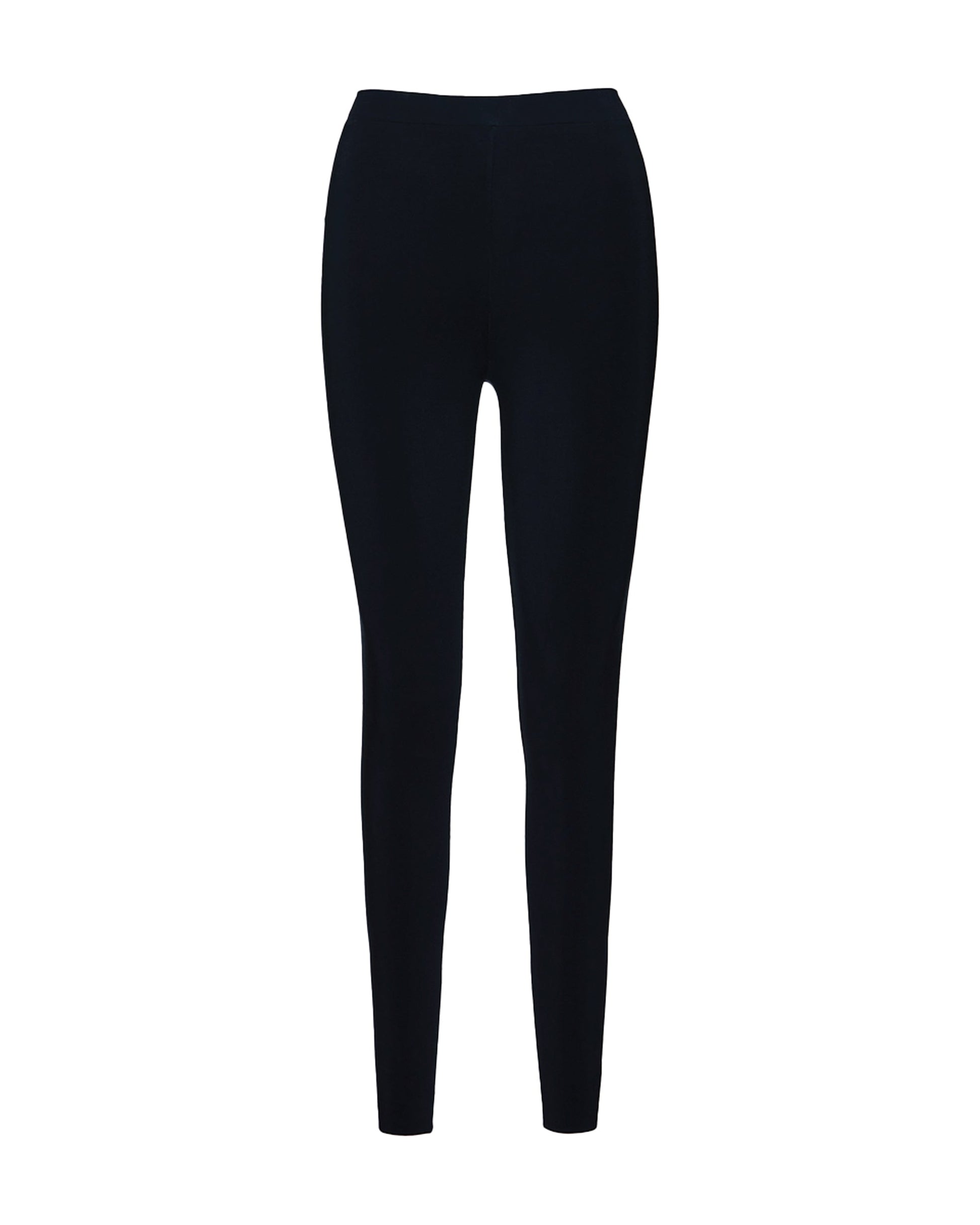 Black leggings on a white background