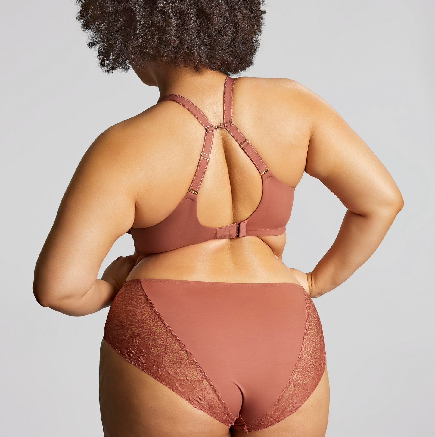 Estel Plunge Bra - Rose Gold