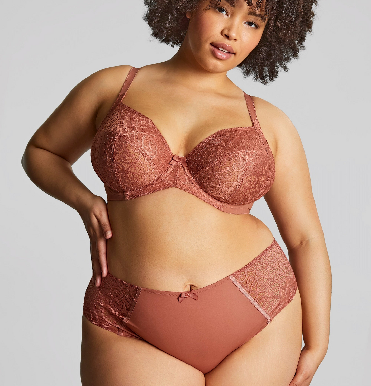 Estel Plunge Bra - Rose Gold