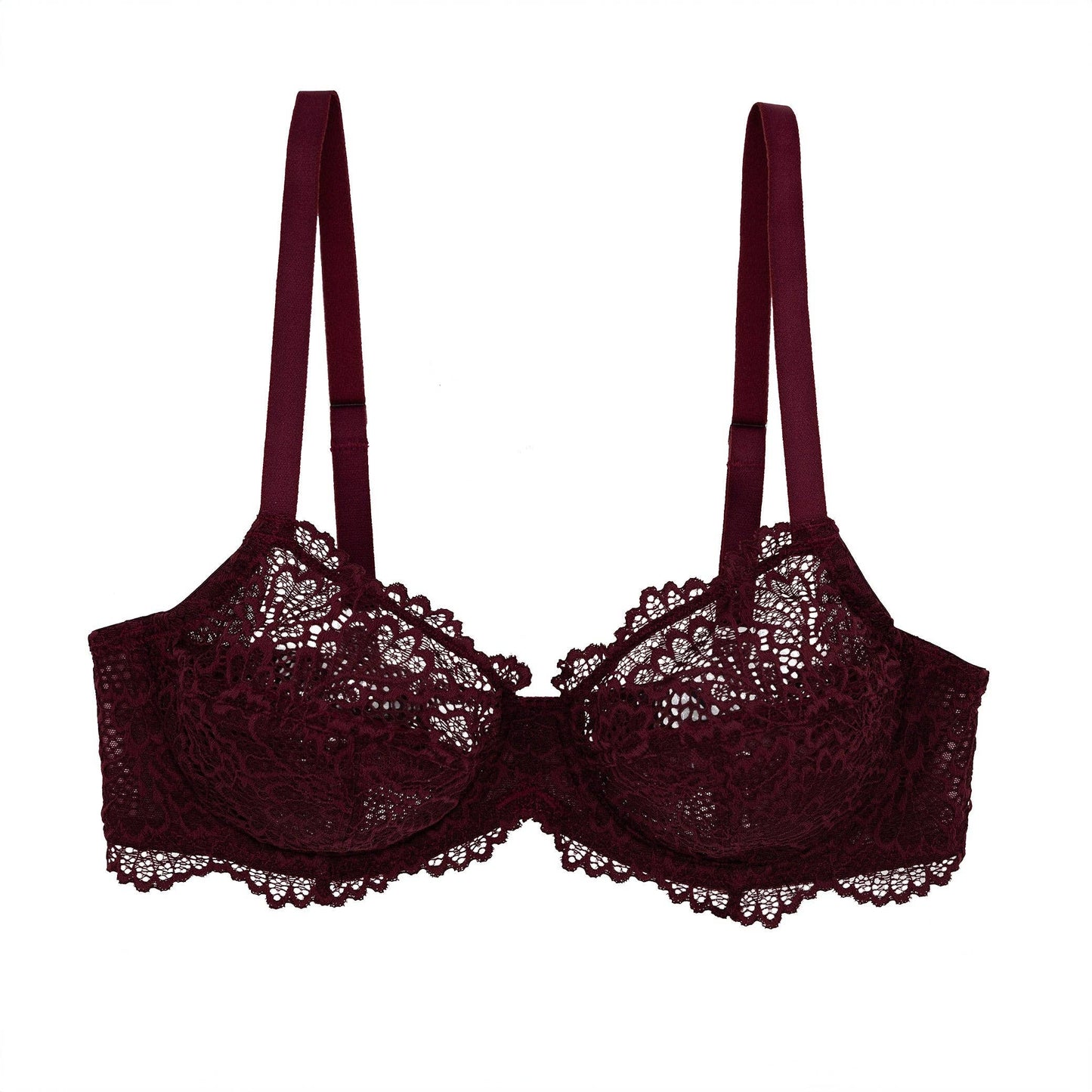 Nolita Lace Demi Bra-Plum